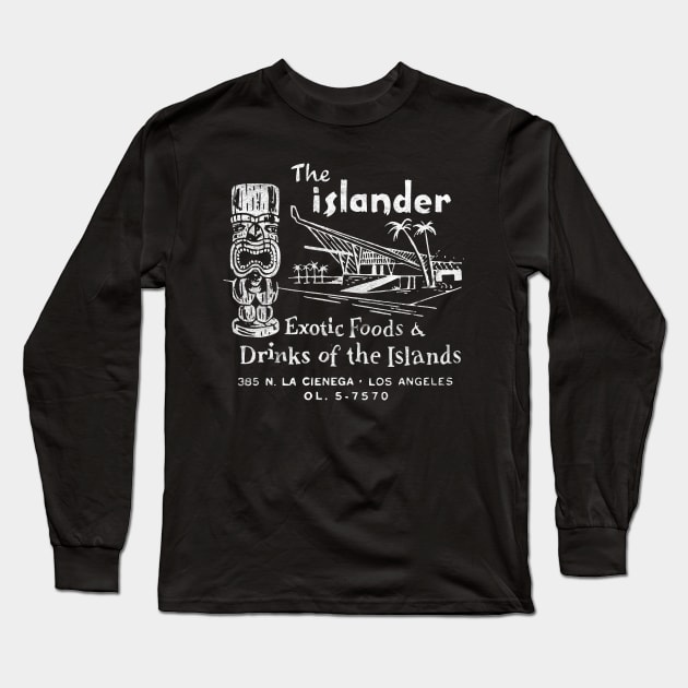 The Islander / Tiki Bar and Restaurant / Vintage Americana Long Sleeve T-Shirt by RCDBerlin